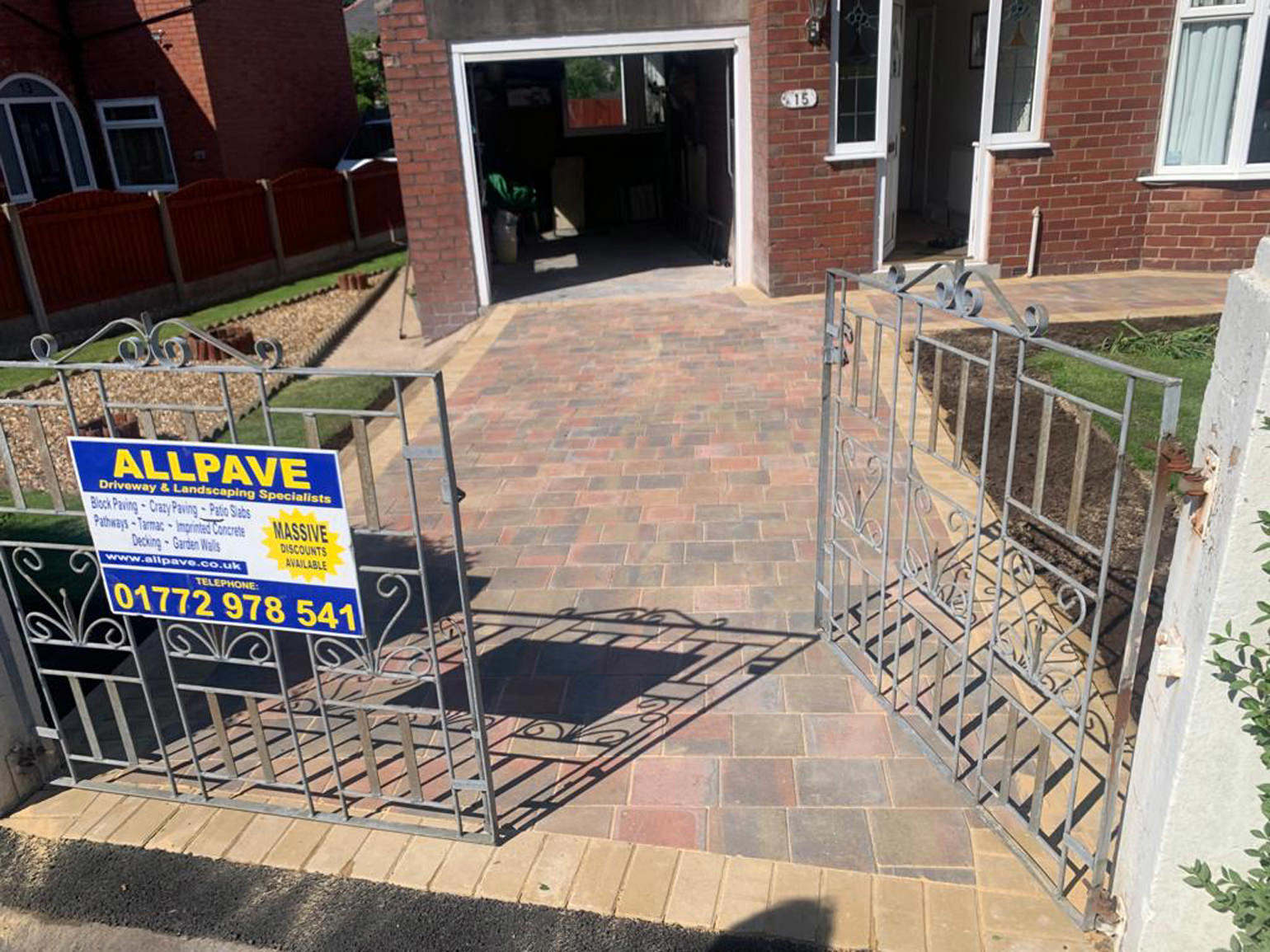 All Pave block paving driveway and paving finish