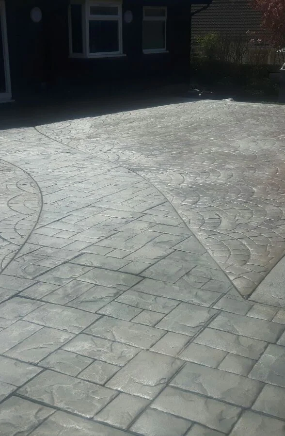 All Pave pattern imprinted concrete driveway across Lancashire